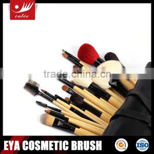 22 Pcs Professional Animal Hair Makeup Brush Set With Classic Black Bag thumbnail-1