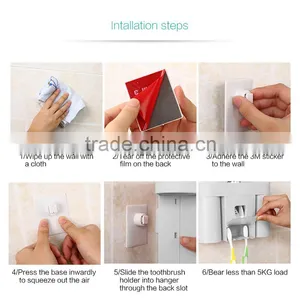 Shenzhen Cosylife Toothbrush and Toothpaste Squeezer Rinse Cup Holder Set for Family Organizer thumbnail-6
