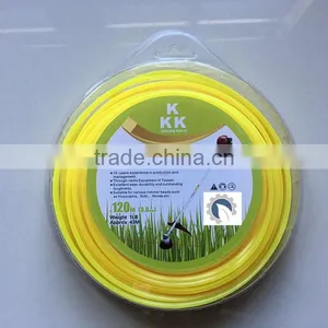 Blister Packing Yellow Line Grass Nylon Trimmer Line for Lawn Mover thumbnail-1