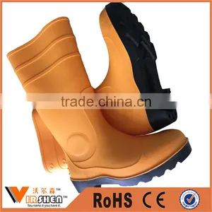 Wholesale Steel Toe Waterproof Gumboots Pvc Industrial Work Safety Boots thumbnail-1