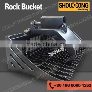 Dingo Rock Bucket With Grapple for Mini Skid Steer thumbnail-1