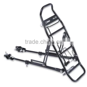 Aluminum Alloy Bicycle Rack Carrier Rear Luggage Cycling Seat Shelf for V-brake Bike thumbnail-1