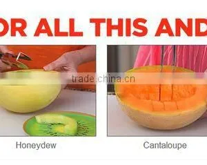 Hot Sale Factory Supply PVC Handle Stainless Steel Watermelon Slicer thumbnail-4