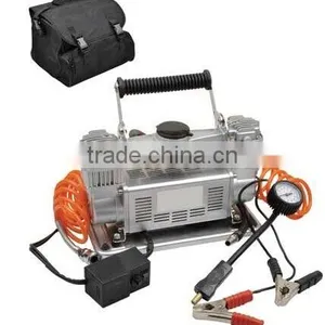 H90089 12V Double- Cylinder Car Inflatable Pump Air Compressor Tire Inflators Tool thumbnail-1
