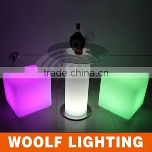 Indoor and Outdoor Used Seating Illuminated LED Cube Furniture thumbnail-3
