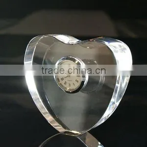 2016 Heart Shape Crystal Desk Clock thumbnail-1