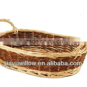 Wholesale Cheap Oval Willow Tray Wicker Basket From Linyi thumbnail-1