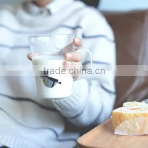 Coffee Glass Mug With Handle Tea Glass Mug With Printing thumbnail-4
