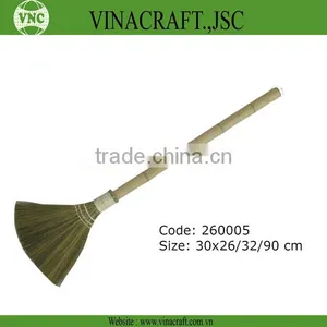 Vietnam Grass Broom With Bamboo Handle thumbnail-1