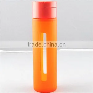 2016 Hot Sale Soft Flexible Silicon Gel Bottle Sleeve Cover for Sports Water Bottles thumbnail-3