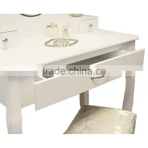 Durable Powder Coating Frame Mirrored Dresser Wholesale Wooden Carving Dressing Table Designs Antique Vanity Dresser With Mirror thumbnail-3
