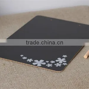 Decorative Wooden Message Boards Double Side Wooden Memo Blackboard Writing Board Coffee Shop Message Board 21 * 30 cm thumbnail-1