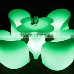 Modern Glass Wood Led Lighted Bar Counter Tables/Night Club /Outdoor Moma LED Medium Bar Table thumbnail-5