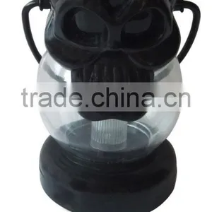 Plastic Halloween Decorative Light Skull Design Portable Hanging LED Lantern thumbnail-1