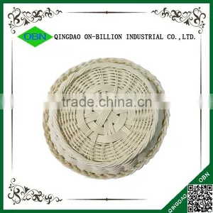 Food Grade Colored Plastic Rattan Round Handmade Baskets thumbnail-4