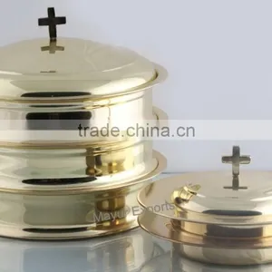 Stainless Steel Communion Set and Bread Plate Set thumbnail-1