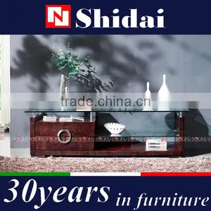 Tempered Glass tv Unit, Tempered Glass tv Units, Modern Tempered Glass tv Unit Furniture E-121 thumbnail-1