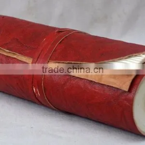 Handmade Vintage Strip Closer Crush Rolled Leather Journal thumbnail-1