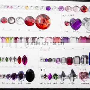 Clear Acrylic Colorful Various Clothes Bead Accessories Decorations thumbnail-5