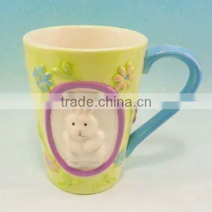 New Design Rabbit Shape Ceramic Easter Mug thumbnail-1