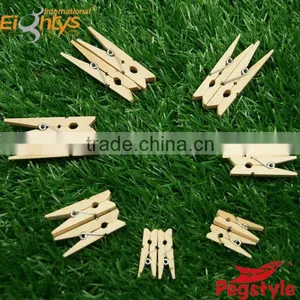 Narture Color Decorative Mini Wooden Clothes Hanging Peg Clips thumbnail-1