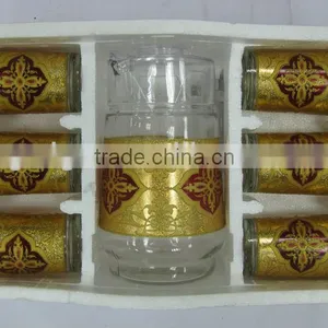 JK004 7pcs Glass Drinking Set With Deco thumbnail-1
