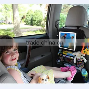 12 Compartments Larger Protection & Storage Car Back Seat Organizer for Kids thumbnail-1