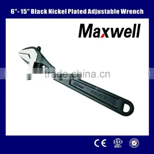 6"-15"black Nickel Plated Adjustable Wrench thumbnail-1