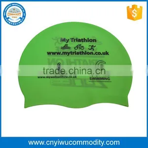 Wholesale Adult Silicone Swim Cap , Latex Swim Cap Can be Customized Logo thumbnail-1