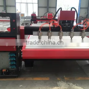 Multi-thread Furniture Carving 6*1.5kw Spindle Plane Signs Engraving Cnc Router Machine thumbnail-4