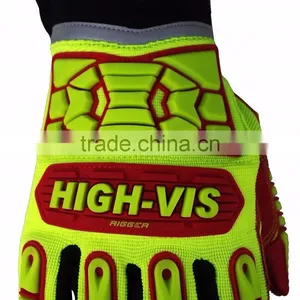 CE 4132 Rigging Working Oil and Gas High Impact Protective Work Gloves thumbnail-4