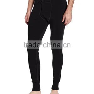 Custom Male Pure 100% Fine New Merino Wool Men's Athletics Midweight Bottom Outdoors Sports Winter Thermal Underwear Pants thumbnail-5