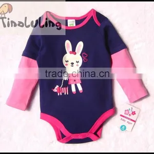 Fashion New Girls Cartoon Rabbit Animal Long Sleeve Rompers Infant Clothes From China Tinaluling thumbnail-1
