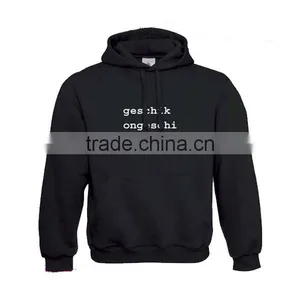 Plain Black Hoodie With Pullover/cheap Plain Hoodies/ear Hoodies for Men Plain thumbnail-2
