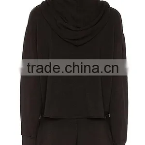 2017 OEM Apparel Womens Tracksuit With Hood Sexy Slim Fit Tracksuit Women Sport Sets thumbnail-3