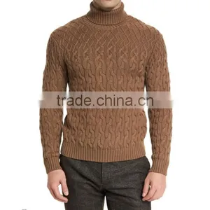 OEM Bulk Price Design Cardigan Sweater Cable Sweater Knitting Patterns Hand Knitted Sweater thumbnail-2