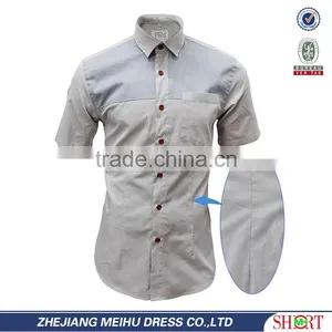 Casual Men Half Sleeve Shirts 100 Cotton Men Slim Fit Shirts thumbnail-2