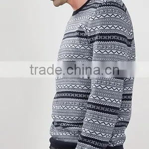 Custom New Design Round Neck Mens Knitting Pattern Cashmere Sweater With Cheap Price thumbnail-3