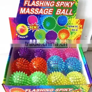 Flashing Rubber Massage Bounce Ball Spike Bounce Ball Kids Toy thumbnail-1