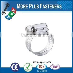 Made in Taiwan Stainless Steel German Type Hose Clamp Small Hose Clamps Heavy Torque thumbnail-2