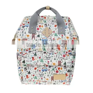 2017 Customer Logo Print Large Canvas Tote Bags With Zip Lock thumbnail-1