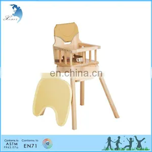 Best Selling Quality Montessori Educational Furniture Feeding Baby High Chair for Kids Children thumbnail-1