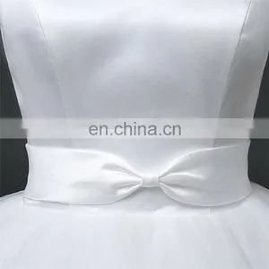 HS1630 2017 White Sheath Ruffle Long Puffy Prom Ball Gown Wedding Dresses Patterns thumbnail-4