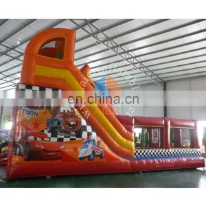 2017 New Giant Inflatable Slide/ Inflatable Dry Slide With Castle / Red Car Slide for Adult thumbnail-3