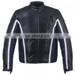 Mens Leather Biker Jacket HMB-0404B thumbnail-1