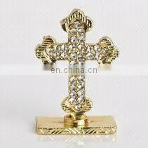 Metal Cross With Artificial Diamonds thumbnail-1