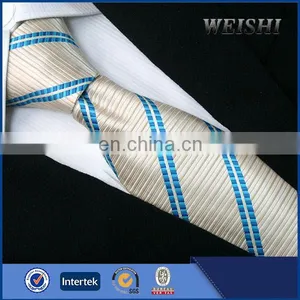 100% Silk Woven Tie Fashion Stripe Printed Mens Ties thumbnail-6