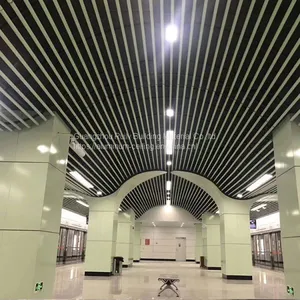 Metro Station Aluminum Tube Ceiling/Aluminum Ceiling for Matro Station/Aluminum Linear Ceiling thumbnail-2