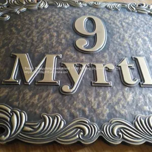 ​Door Number Logo Making Copperplate CNC Making thumbnail-2