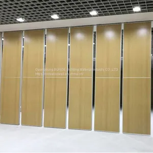 Melamine Finish Auditorium Folding Partition Walls Doors For School Hotel thumbnail-4